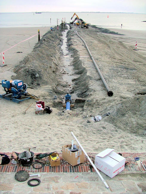 2008 - Neue Seewasserleitung 2008 - Neue Seewasserleitung