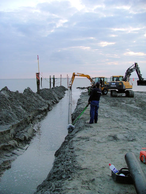 2008 - Neue Seewasserleitung 2008 - Neue Seewasserleitung
