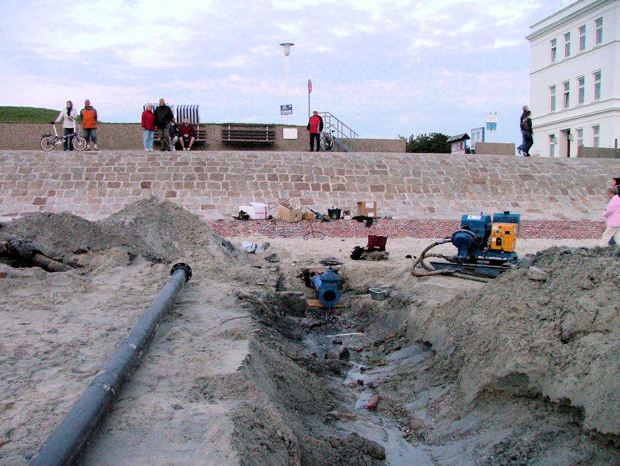 2008 - Neue Seewasserleitung 2008 - Neue Seewasserleitung