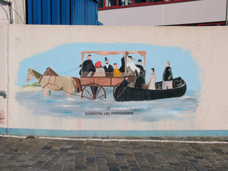 Wilfried Schlegel - Verschiedene Motive an der Hafenmauer (2006)