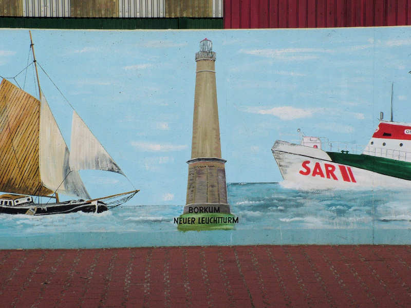 Wilfried Schlegel - Verschiedene Motive an der Hafenmauer (2006)