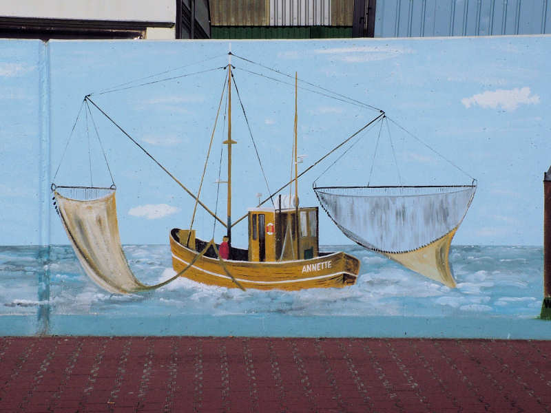 Wilfried Schlegel - Verschiedene Motive an der Hafenmauer (2006)