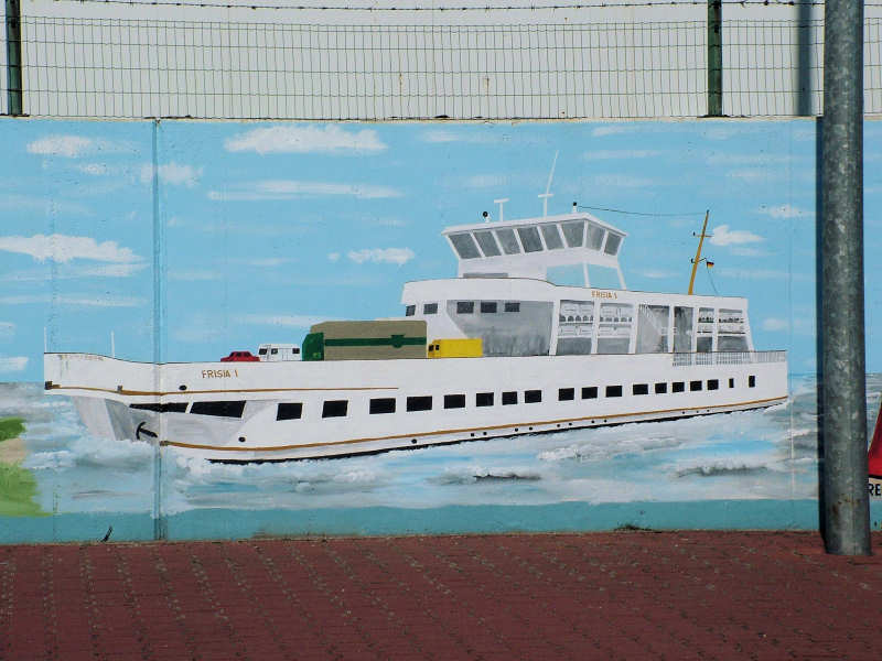 Wilfried Schlegel - Verschiedene Motive an der Hafenmauer (2006)