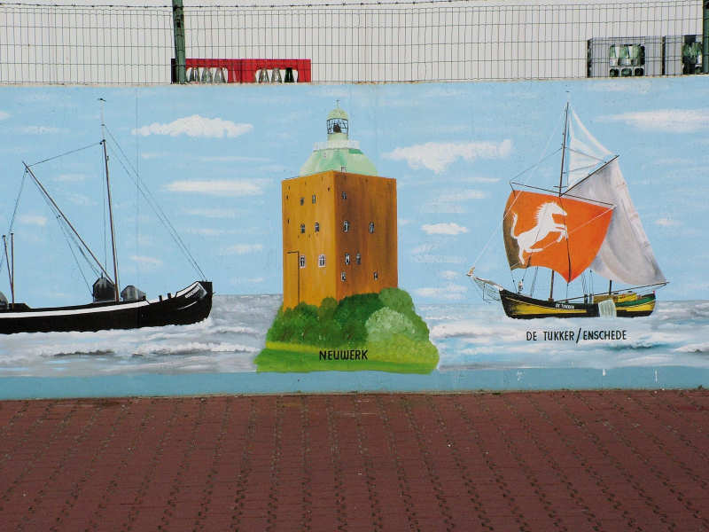 Wilfried Schlegel - Verschiedene Motive an der Hafenmauer (2006)