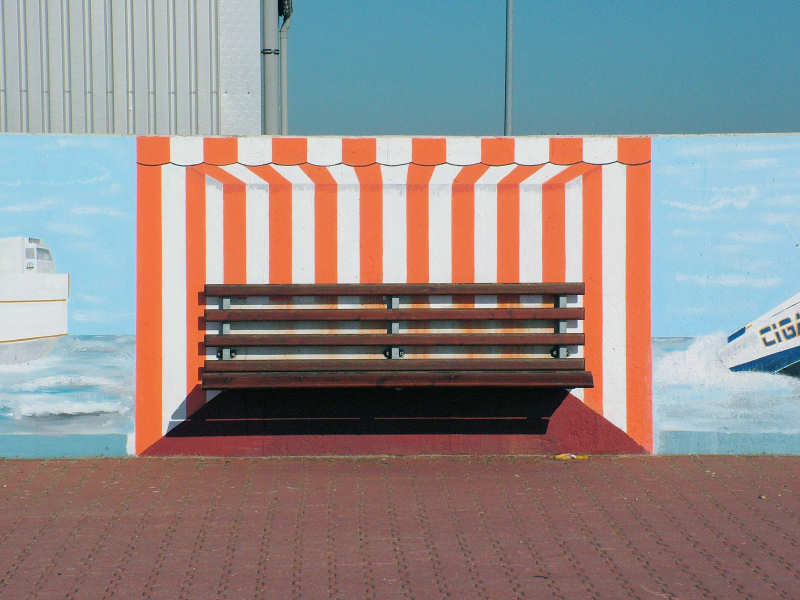 Wilfried Schlegel - Verschiedene Motive an der Hafenmauer (2006)