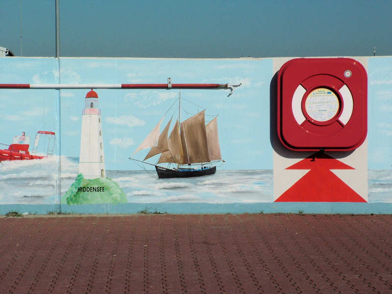 Wilfried Schlegel - Verschiedene Motive an der Hafenmauer (2006)