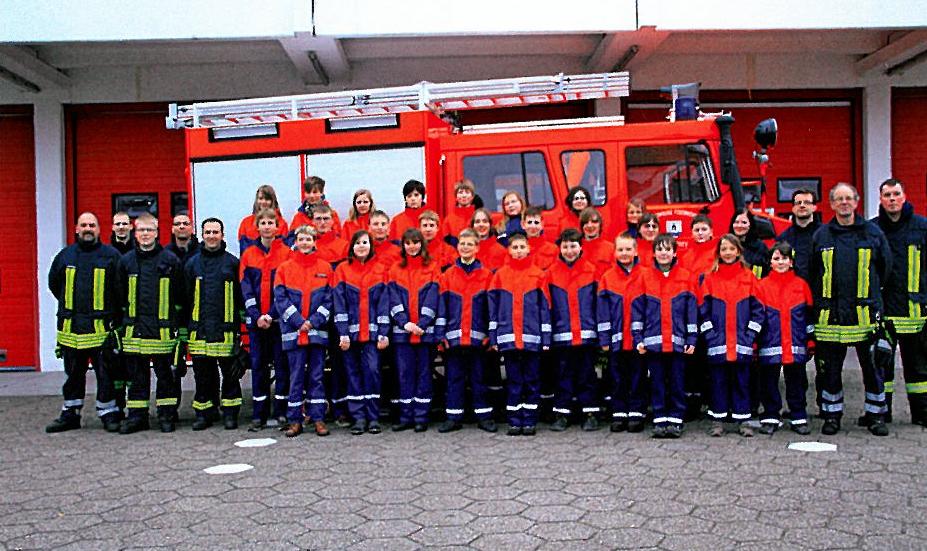 Die Jugendfeuerwehr und ihre Betreuer Die Jugendfeuerwehr und ihre Betreuer