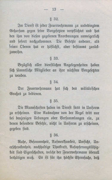 Freiwillige Feuerwehr Norderney - Statuten vom 28.12.1884