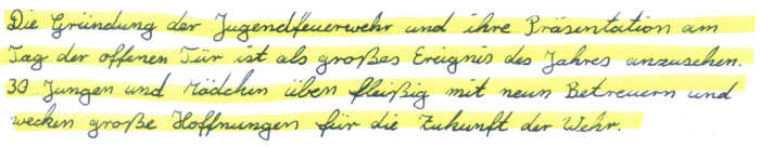 Protokoll-Ausschnitt Protokoll-Ausschnitt