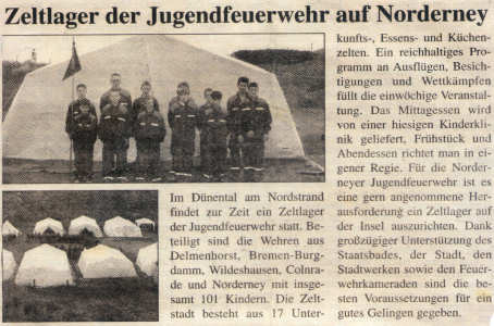 Vom 14. - 22.07.2000 auf Norderney