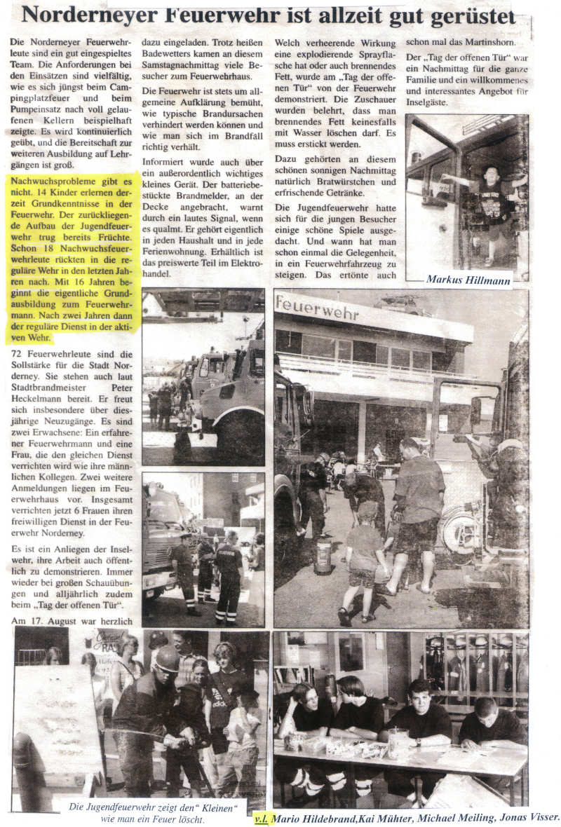 Tag der offenen Tür - 17.08.2002