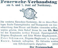 Feuerwehr Verbandstag auf Norderney 1925