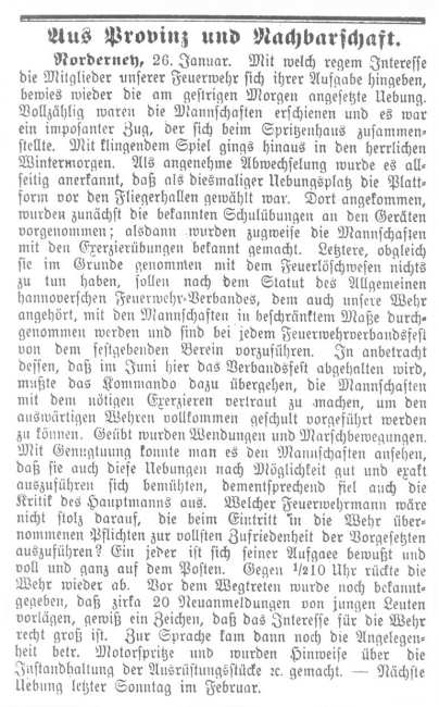 Feuerwehr Verbandstag auf Norderney 1925
