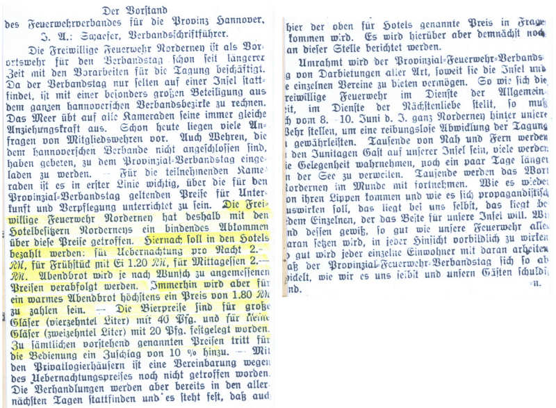32. Provinzial-Feuerwehrtag auf Norderney 32. Provinzial-Feuerwehrtag auf Norderney