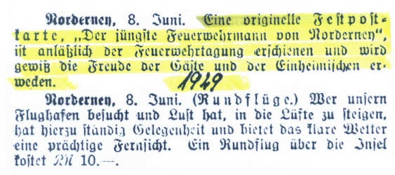 Zeitungsnotiz Zeitungsnotiz