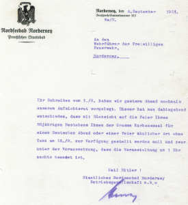 Briefwechsel mit dem Preußischen Staatsbad 1934