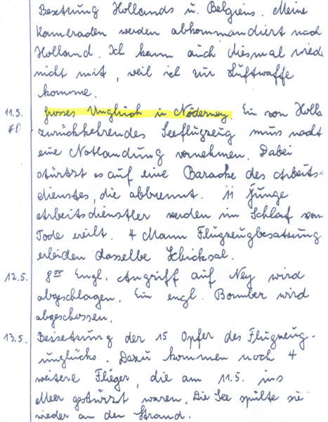 Aus dem Kriegstagebuch von Johann Carls Aus dem Kriegstagebuch von Johann Carls