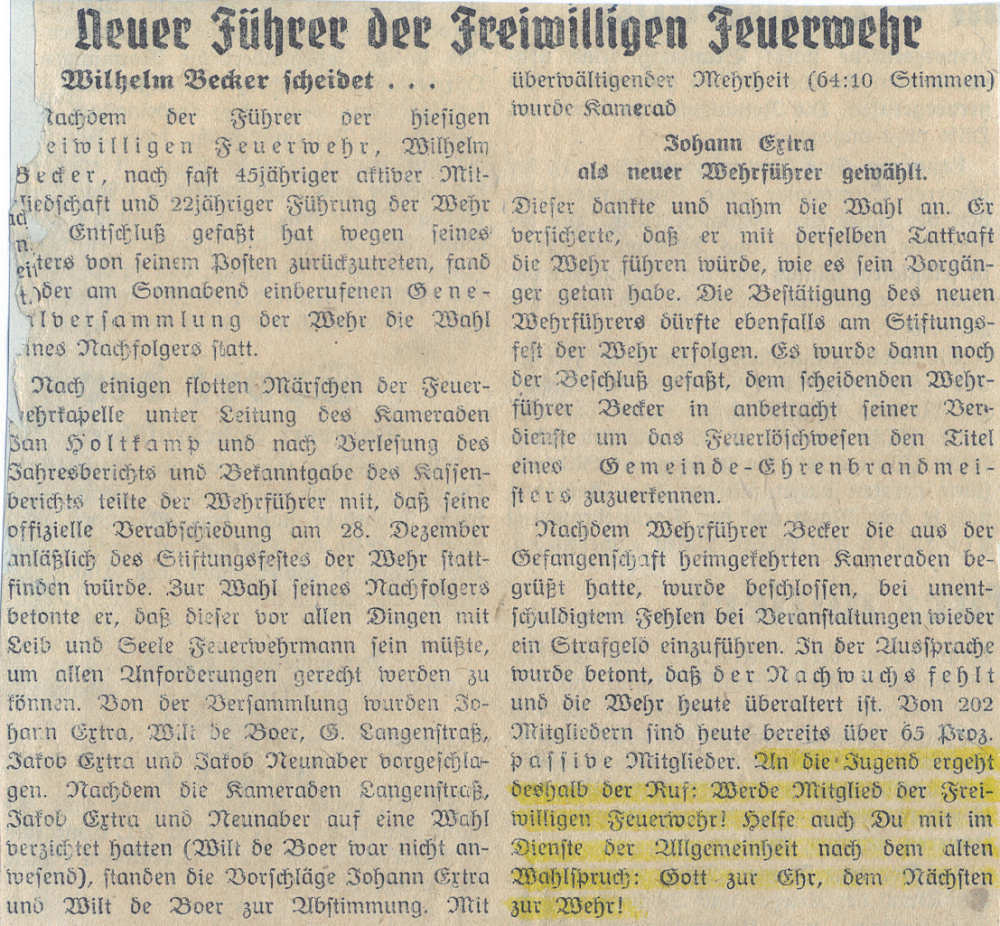 Johann Extra Wehrführer