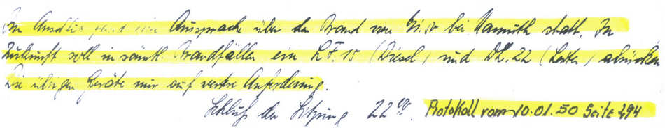 Brand im Blumenhaus Namuth 1950