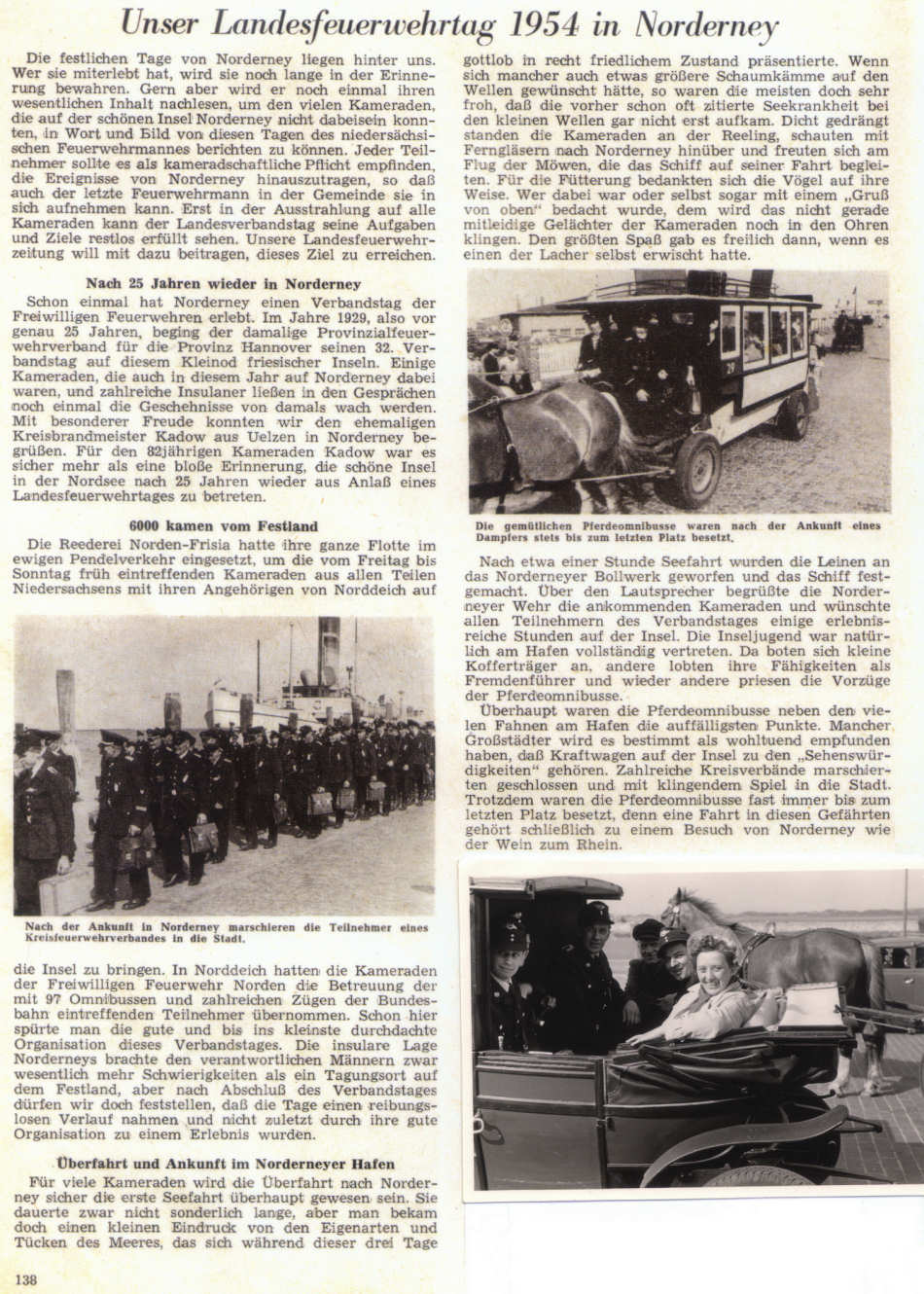 Niedersächsischer Landesfeuerwehrtag 11. - 13. Juni 1954 Niedersächsischer Landesfeuerwehrtag 11. - 13. Juni 1954