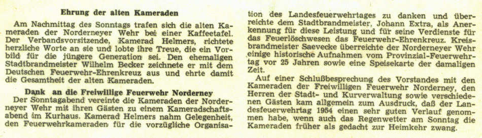 Ehrung der alten Kameraden Ehrung der alten Kameraden