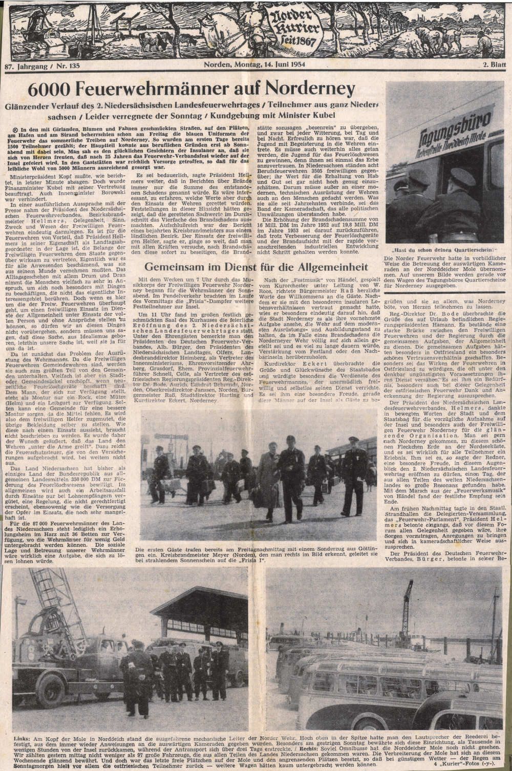 Landesverbandstag 11. - 13. Juni 1954