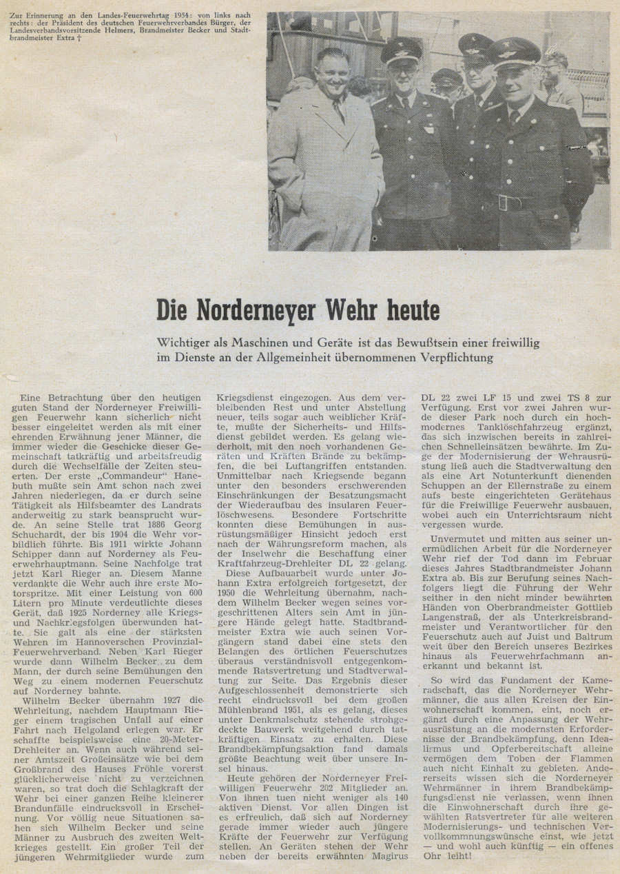 75 Jahre Freiwillige Feuerwehr - 18. - 20.09.1959 75 Jahre Freiwillige Feuerwehr - 18. - 20.09.1959