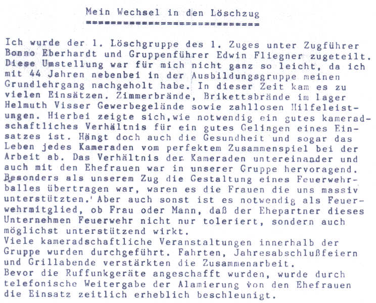 Vom Musiker zum aktiven Feuerwehrmann