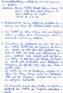 Vorbereitung für die Einweihung des neuen Gerätehauses 1974