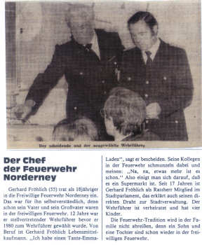 So stand es 1986 in einer Feuerwehrzeitung