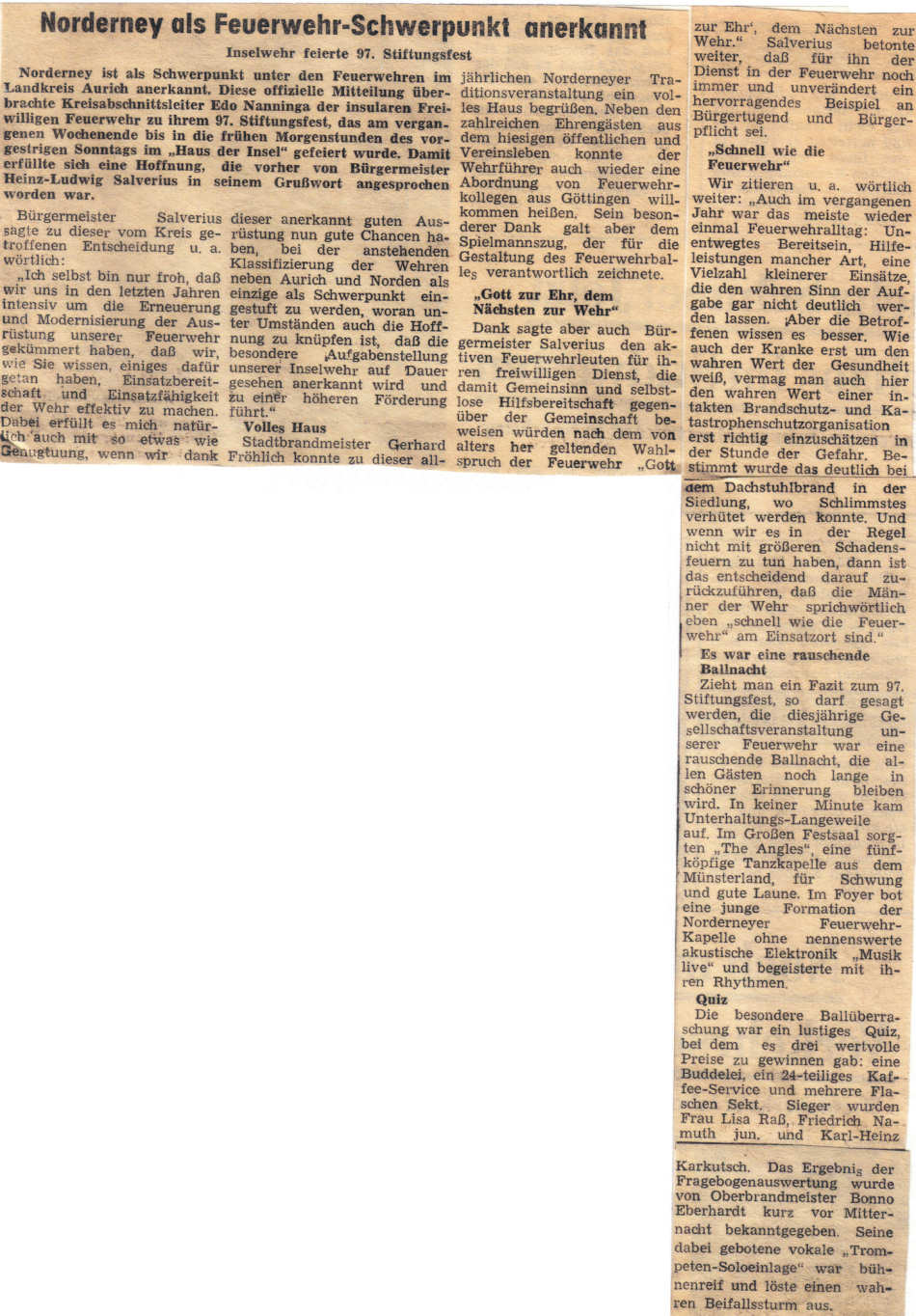 97. Stiftungsfest im "Haus der Insel" - 09.01.1982 97. Stiftungsfest im "Haus der Insel" - 09.01.1982