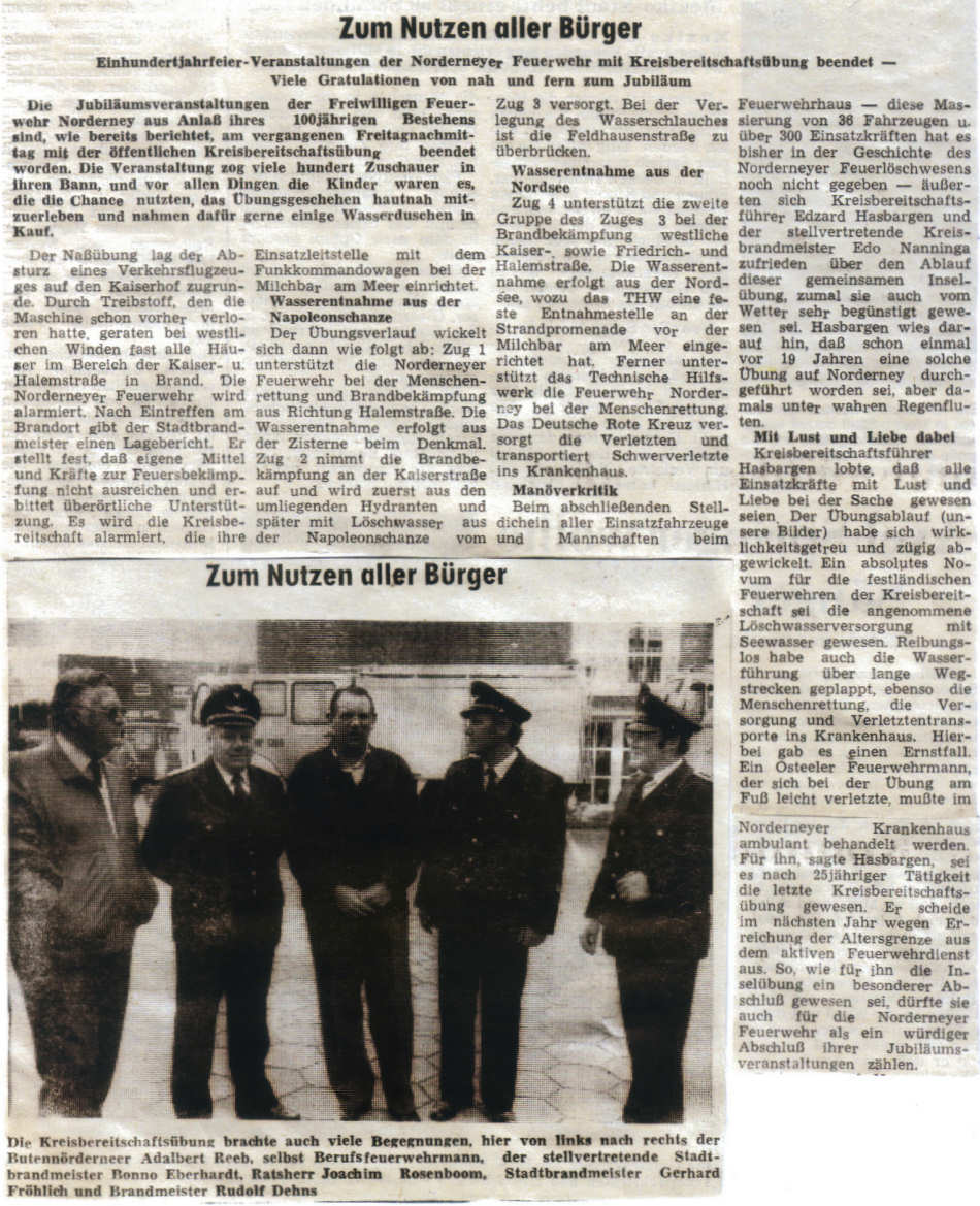 2. Kreisbereitschaftsübung am 20.09.1985