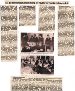 2. Amtszeit von Wehrführer Gerhard Fröhlich - 18.11.1986