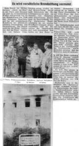 Großbrand am Mütterkurheim "Maria am Meer" - 05.08.1993