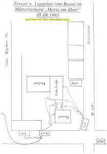 Großbrand am Mütterkurheim "Maria am Meer" - 05.08.1993