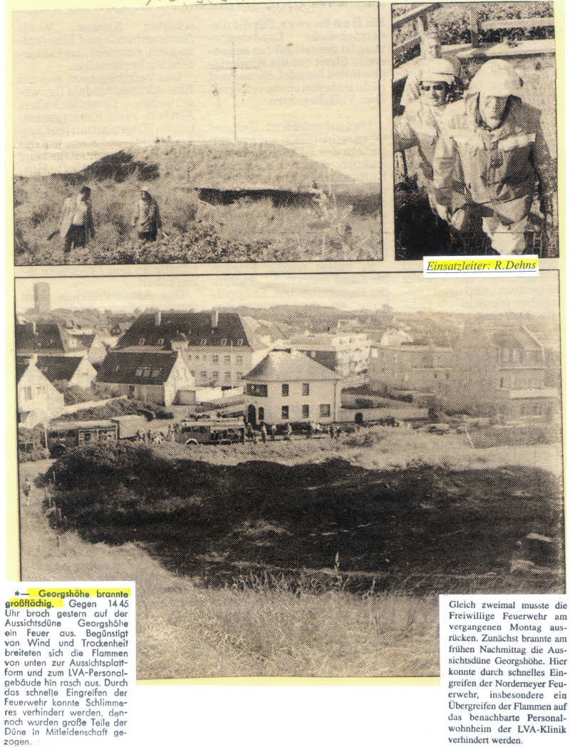 13.09.1999 - Dünenbrand an der Georgshöhe.