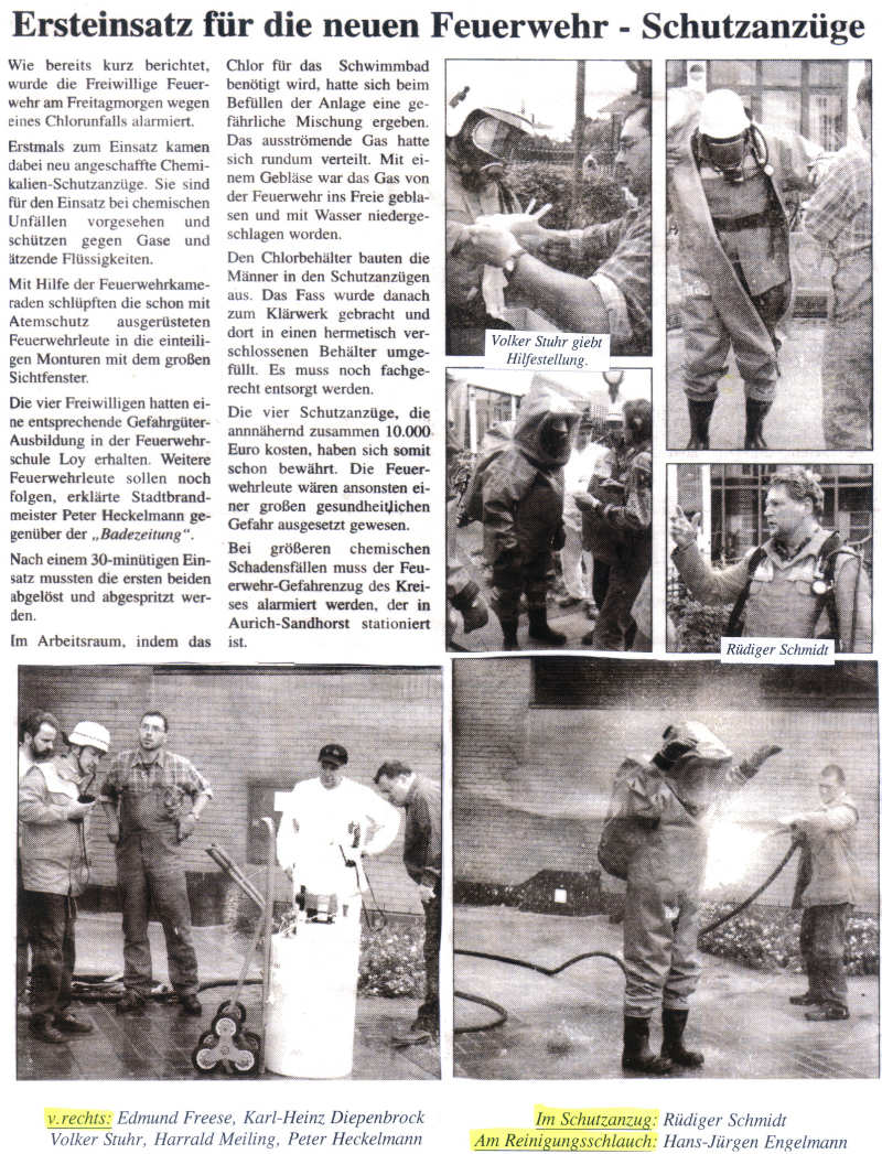 Chemikalien-Einsatz in der LVA - 20.09.2002 Chemikalien-Einsatz in der LVA - 20.09.2002