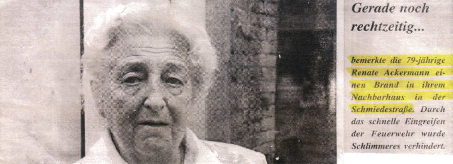 Wohnungsbrand in der Schmiedestraße 8a - 03.10.2002