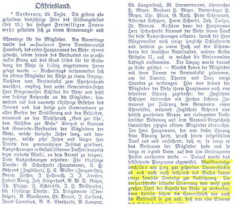 Ehrenurkunde für den Wehrführer Schuchardt - 1899