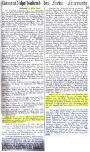 Umzug mit dem "Kriegerverein" - November 1934