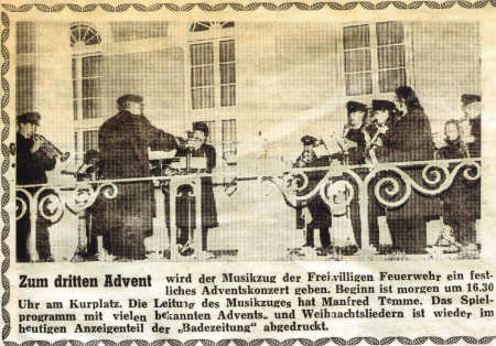 Adventskonzert vor dem Kurhaus - 10.12.1994 Adventskonzert vor dem Kurhaus - 10.12.1994