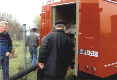 Saugprobe am "Kaiserschlot" (Leuchtturm) - Mai 2005