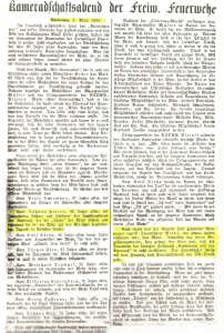 Umzug mit dem "Kriegerverein" - November 1934