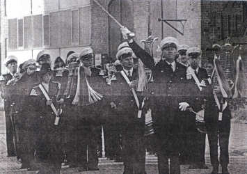 Eine Aufnahme für das "Feuerwehr-Magazin" im Sommer 1986