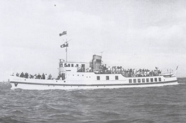 Juister-Fahrgastschiff "Frisia X", 1935 Juister-Fahrgastschiff "Frisia X", 1935