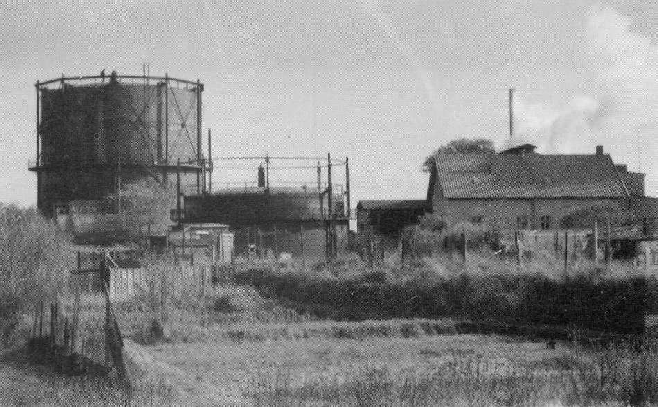 Gasometer, mit Wohnung des Betriebsinspektors