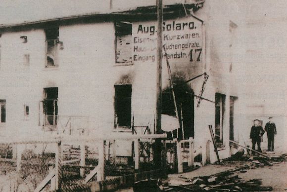 Lagerschuppen der Firma August Solaro