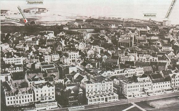 Fliegeraufnahme aus 200 Metern Höhe.