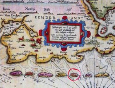 holländische Seekarte von 1600