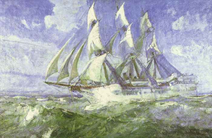 SMS "Charlotte" / 1925 - Öl auf Leinwand - 80 x 120 cm SMS "Charlotte" / 1925 - Öl auf Leinwand - 80 x 120 cm